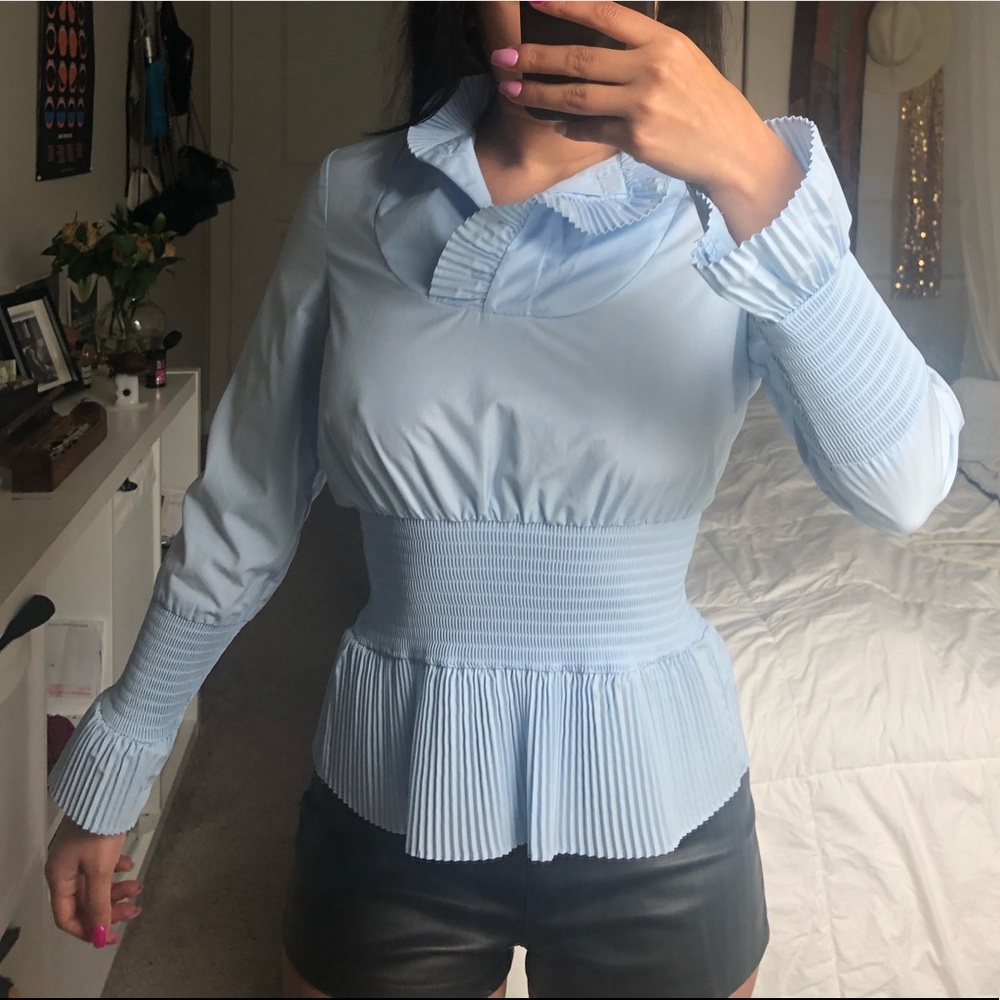 Baby blue shirt